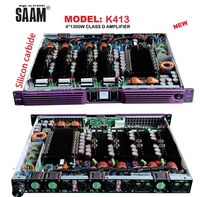MODEL: K413 4*1300W CLASS D AMPLIFIER